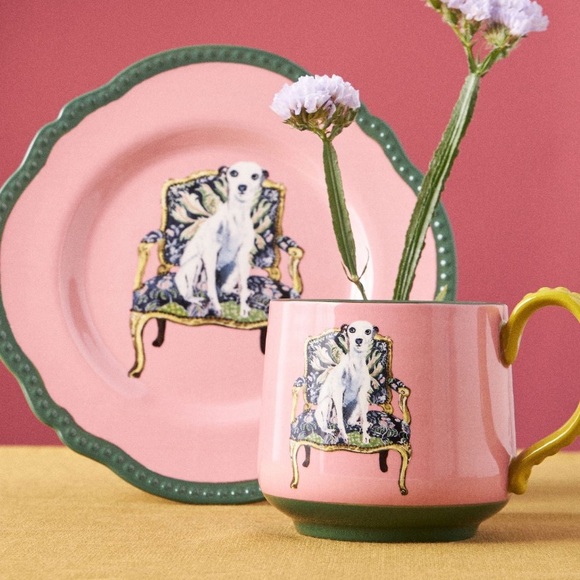 LAST SET 🔥Raphael Balme Hand Painted Dog Plates - Picture 3 of 7